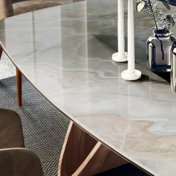 Viadurini Living Esstische-Fester Wohnzimmertisch mit Holzgestell, hergestellt in Italien – Equatore