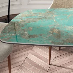 Viadurini Living Esstische-Fester Wohnzimmertisch mit Holzgestell, hergestellt in Italien – Equatore