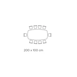 Viadurini Living Esstische-Fester Wohnzimmertisch mit tonnenförmiger Platte aus Keramik, hergestellt in Italien – Gläser