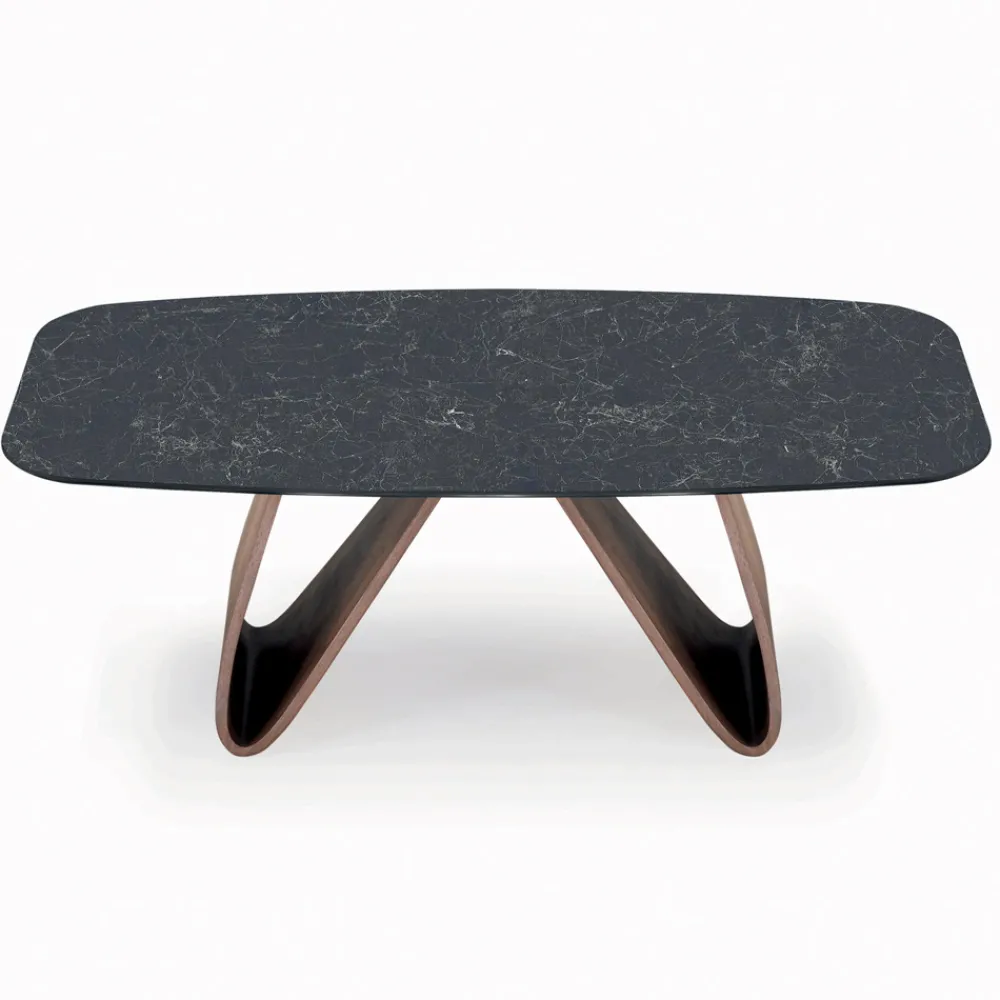 Viadurini Living Esstische-Fester Wohnzimmertisch mit Holzgestell, hergestellt in Italien – Equatore