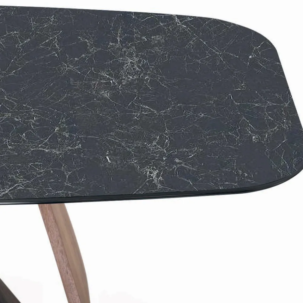 Viadurini Living Esstische-Fester Wohnzimmertisch mit Holzgestell, hergestellt in Italien – Equatore