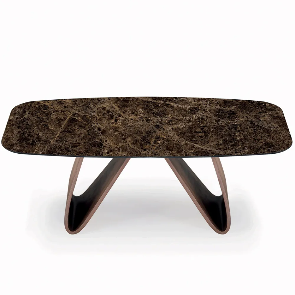 Viadurini Living Esstische-Fester Wohnzimmertisch mit Holzgestell, hergestellt in Italien – Equatore