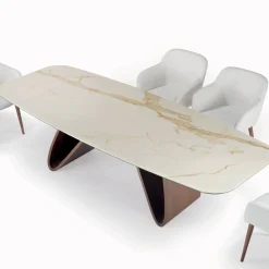 Viadurini Living Esstische-Fester Wohnzimmertisch mit Holzgestell, hergestellt in Italien – Equatore