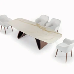 Viadurini Living Esstische-Fester Wohnzimmertisch mit Holzgestell, hergestellt in Italien – Equatore