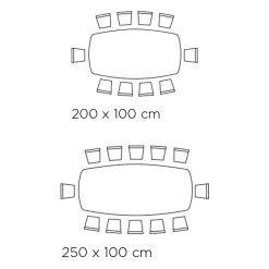 Viadurini Living Esstische-Fester Wohnzimmertisch mit Holzgestell, hergestellt in Italien – Equatore