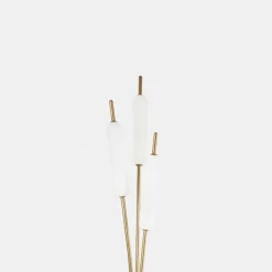 Il Fanale Designer Stehlampen-3-flammige Stehlampe aus Messing und Glas Modernes elegantes Design - Typha von