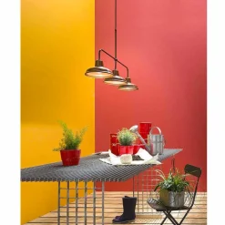 Il Fanale Vintage Kronleuchter-3-flammiger Kronleuchter aus Kupfer und Messing im Vintage-Stil - Contrada von