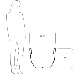 Viadurini in the Garden Lichtmöbel-Fluoreszierende Vase für drinnen oder draußen 3 Dimensionen Made in Italy - Fluos