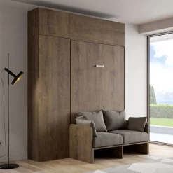 Viadurini Night Design Klappbett-Französisches Klappbett mit Sofa, Säule und Wandeinheit - Magiccompare