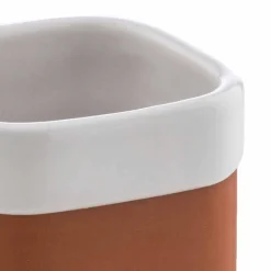 Viadurini Bathroom Badzubehör-Freistehende Badaccessoires aus Terrakotta und weißer Keramik - Terracotta