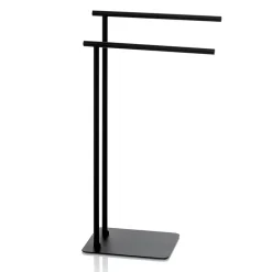 Viadurini Bathroom Badetuchhalter-Freistehender Handtuchhalter mit zwei Stangen - Haken