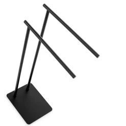 Viadurini Bathroom Badetuchhalter-Freistehender Handtuchhalter mit zwei Stangen - Haken