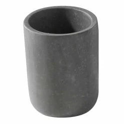 Viadurini Bathroom Badzubehör-Freistehendes Badezimmerzubehörset aus grauem Harz - Pailette