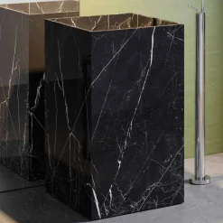 Viadurini Bathroom Keramikwaschbecken-Freistehendes Waschbecken, Säule, aus Feinsteinzeug, Luxus Made in Italy - Calogero