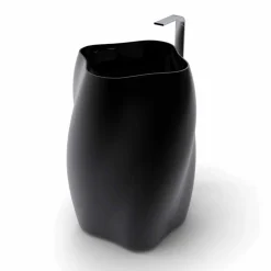 Viadurini Design Design Waschbecken Aus Solid Surface-Freistehendes Waschbecken in modernem Design Made in Italy