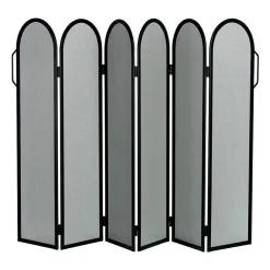 Viadurini Fire Design Funkenschutz Kamin-Funkenfänger mit 6 Türen aus Metall, hergestellt in Italien – Pferd