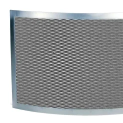 Viadurini Fire Design Funkenschutz Kamin-Funkenfänger mit schwarzem Netz und gebogenem Stahl, hergestellt in Italien – Saphir