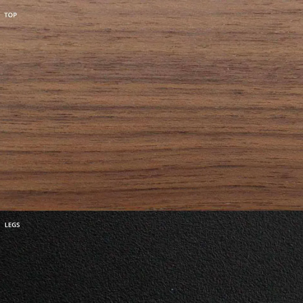 Viadurini Living Esstische-Furnierter Esstisch mit Stahlgestell, hergestellt in Italien – Dalmatiner