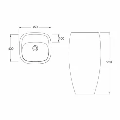 Viadurini Bathroom Keramikwaschbecken-Gaiola freistehendes Waschbecken aus modernem Design, hergestellt in Italien