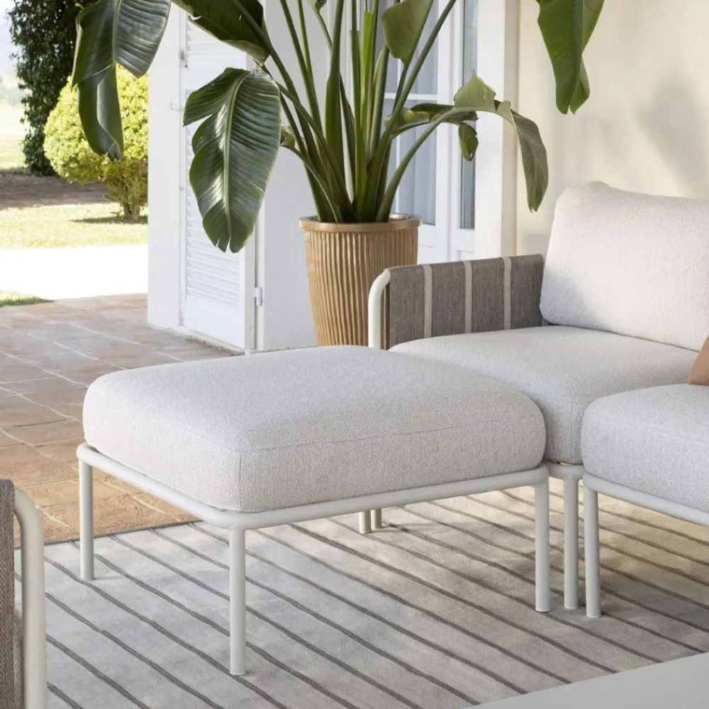 Viadurini in the Garden Garten Lounge Set-Galvanisiertes Metall Garten Wohnzimmer und Stoff Kissen - Sognando