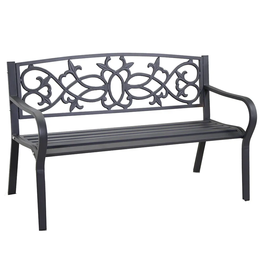 Viadurini in the Garden Gartenbänke-Gartenbank aus Metall mit verschiedenen Oberflächen - Stapler