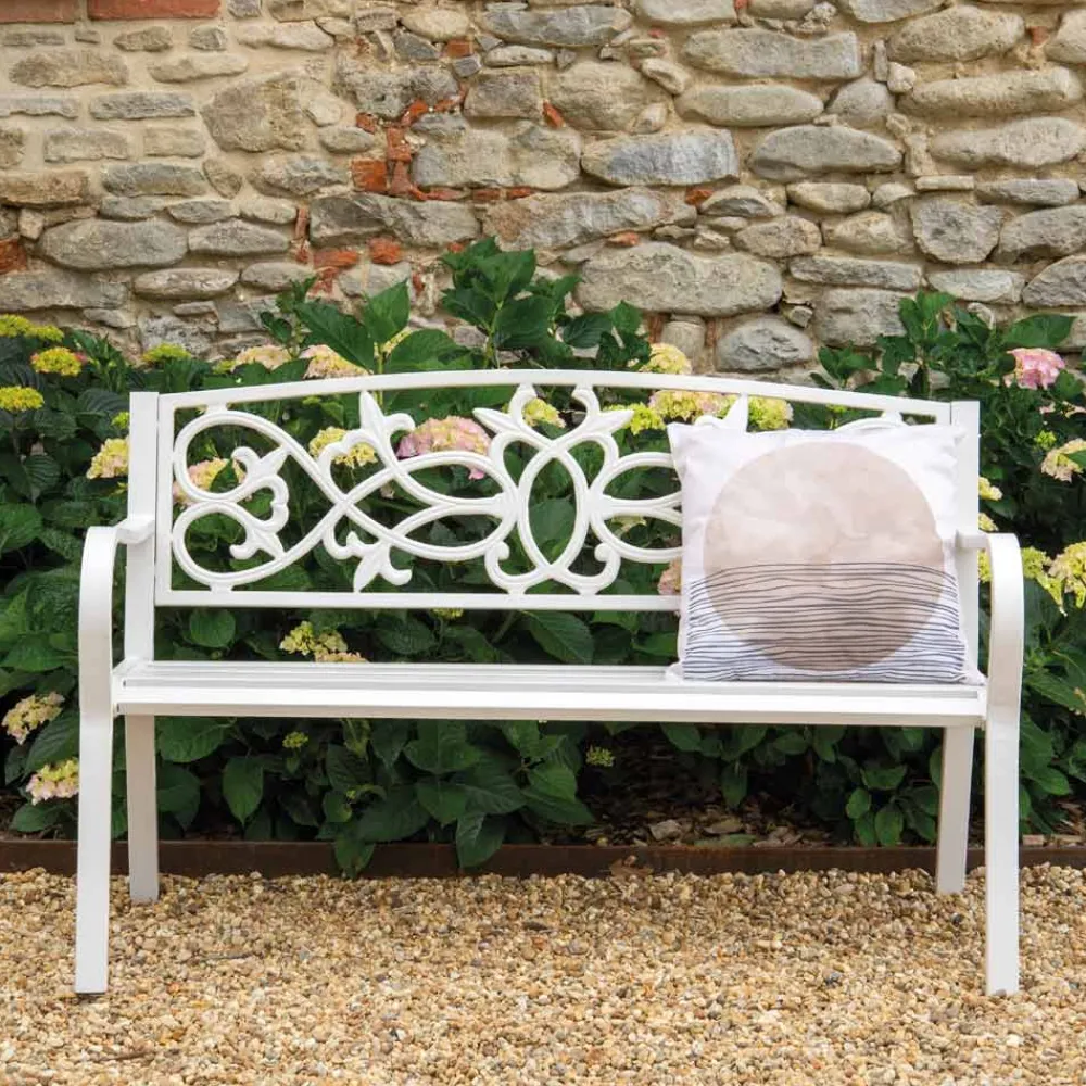 Viadurini in the Garden Gartenbänke-Gartenbank aus Metall mit verschiedenen Oberflächen - Stapler