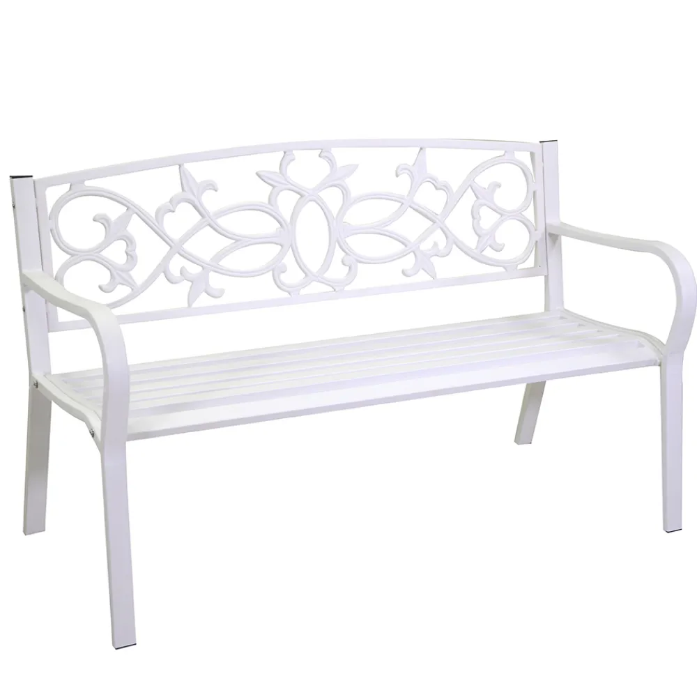 Viadurini in the Garden Gartenbänke-Gartenbank aus Metall mit verschiedenen Oberflächen - Stapler