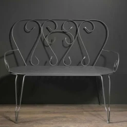 Viadurini in the Garden Gartenbänke-Gartenbank ganz aus Metall - Archiv