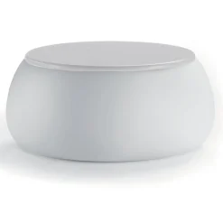 Viadurini in the Garden Garten Beistelltisch-Garten-Couchtisch mit runder Platte aus Polyethylen Made in Italy - Tibaldo