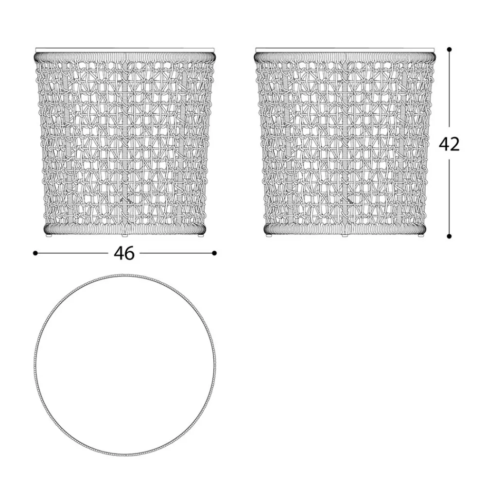 Varaschin Garten Beistelltisch-Garten-Couchtischgestell aus Aluminium Made in Italy - Emma von