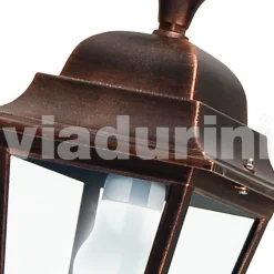 Viadurini Lighting Pendelleuchten Vintage-Gartendeckenleuchte aus Aluminium, hergestellt in Italien, Aquilina