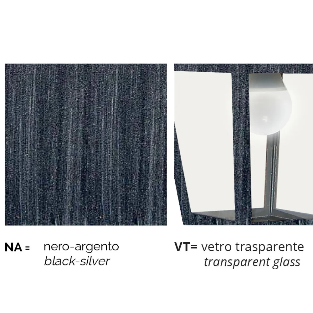 Viadurini Lighting Pendelleuchten Vintage-Gartendeckenleuchte aus Aluminium, hergestellt in Italien, Aquilina