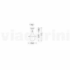 Viadurini Lighting Garten-Wandlampen-Garten-Deckenleuchte aus Aluminiumdruckguss, hergestellt in Italien, Anusca