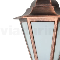 Viadurini Lighting Garten-Wandlampen-Garten-Deckenleuchte aus Glas und 5 Aluminiumoberflächen - Pinako