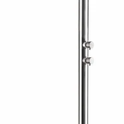 Viadurini in the Garden Gartendusche-Gartendusche aus verchromtem Edelstahl mit Fußwaschung Made in Italy - Marlen