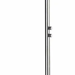 Viadurini in the Garden Gartendusche-Gartendusche aus verchromtem Edelstahl mit Fußwaschmaschine Made in Italy - Modeo