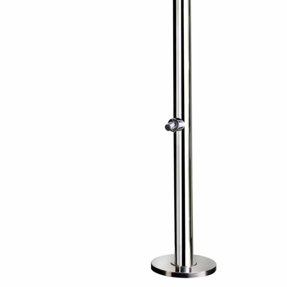 Viadurini in the Garden Gartendusche-Gartendusche aus verchromtem Edelstahl mit Fußwaschmaschine Made in Italy - Modeo