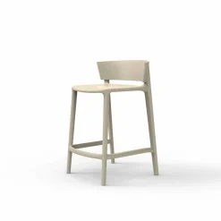 Vondom Outdoor Hocker-Gartenhocker Africa von Vondm, H 85 aus Polypropylen und Glasfaser, 4 Stück