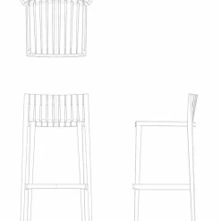 Vondom Outdoor Hocker-Gartenhocker Spritz von aus Polypropylen mit Glasfaser, 4 Stück