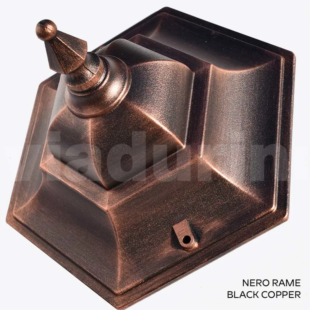 Viadurini Lighting Garten-Wandlampen-Gartenlampe aus transparentem Glas und 5 Aluminiumoberflächen - Pinako