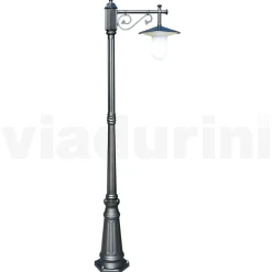 Viadurini Lighting Gartenlampion-Gartenlampe im Vintage-Stil aus grauem Aluminium, hergestellt in Italien – Belen