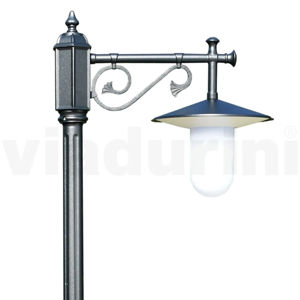 Viadurini Lighting Gartenlampion-Gartenlampe im Vintage-Stil aus grauem Aluminium, hergestellt in Italien – Belen
