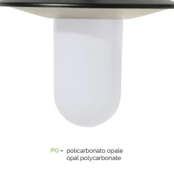 Viadurini Lighting Gartenlampion-Gartenlampe im Vintage-Stil aus grauem Aluminium, hergestellt in Italien – Belen