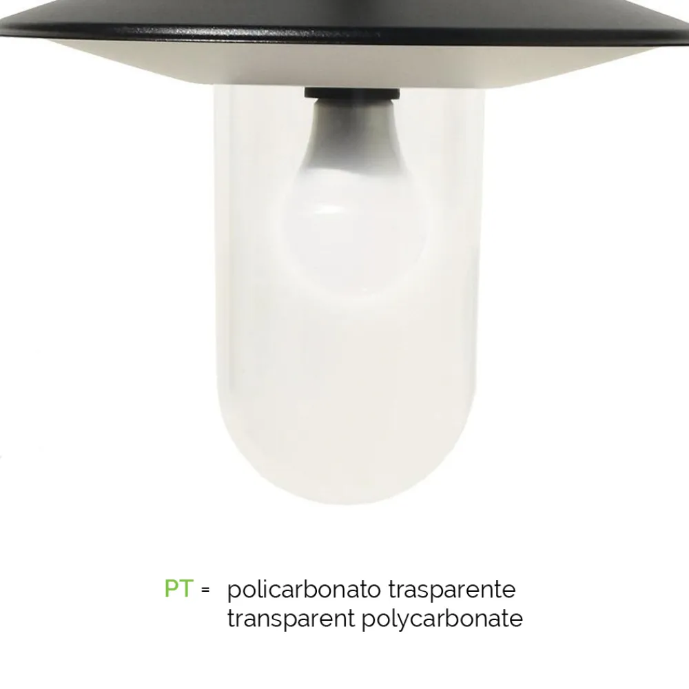 Viadurini Lighting Gartenlampion-Gartenlampe im Vintage-Stil aus grauem Aluminium, hergestellt in Italien – Belen