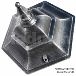 Viadurini Lighting Gartenlaternen-Gartenlaterne aus transparentem Glas und 5 Aluminiumoberflächen - Pinako