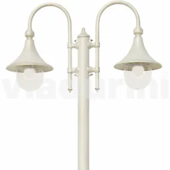 Viadurini Lighting Gartenlampion-Gartenlaterne aus weißem Aluminiumdruckguss, made Italy, Anusca