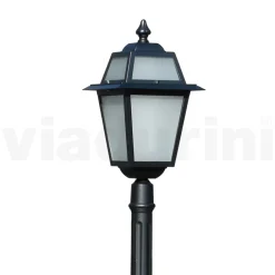 Viadurini Lighting Gartenlampion-Gartenlaternenpfahl 178 cm hoch aus anthrazitfarbenem Aluminium und sandgestrahltem Glas - Elric