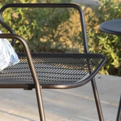 Viadurini in the Garden Sonnenliegen-Gartenliege aus farbigem Metall Made in Italy - Vikas