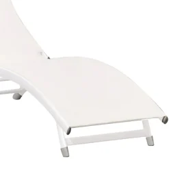 Viadurini in the Garden Sonnenliegen-Gartenliege mit weißer Aluminiumstruktur - Berranger