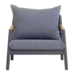 Viadurini in the Garden Garten Lounge Set-Gartenlounge mit 2 Sesseln, 1 Sofa und 1 Aluminiumtisch - Minni